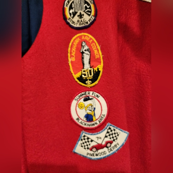 Vintage Boy Scout Shirt and Vest With Patches and Scarf 1970's - Picture 7 of 8